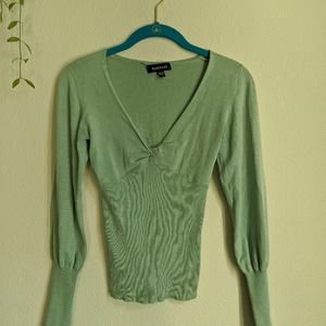 Bebe Vintage Mint Stretchy Top
